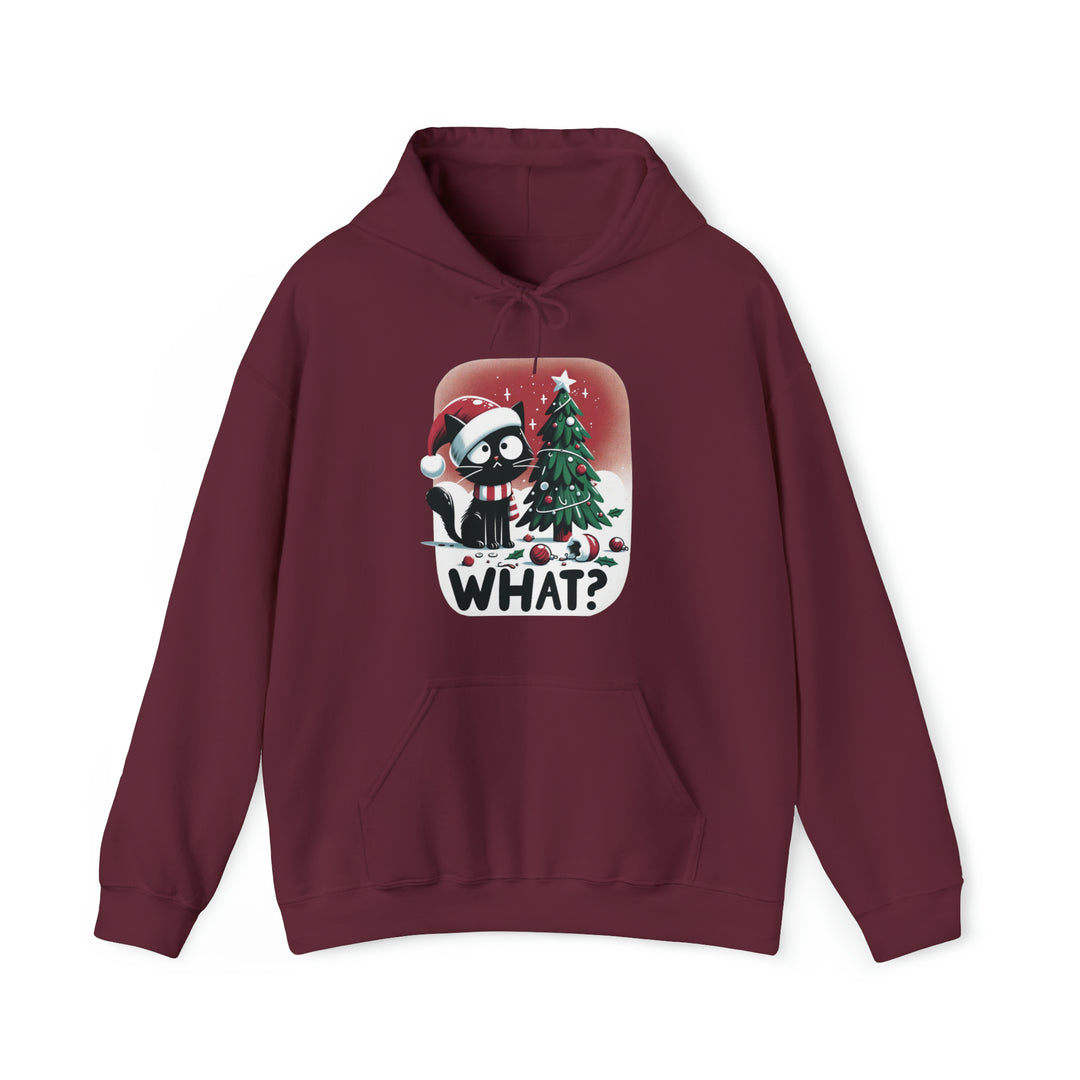 What? Cat Christmas Unisex Hoodie - Wave Fusions