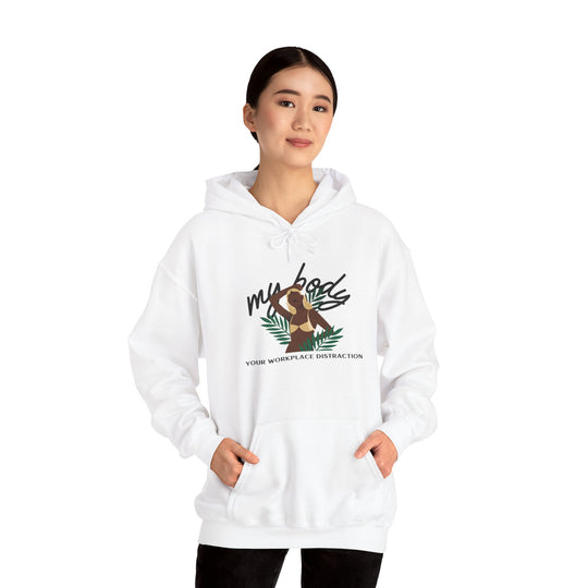 My Body! Your Distraction Jungle Paradise Glow Hoodie