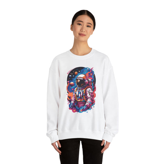 Cosmic Voyager Astronaut Unisex Sweatshirt - Wave Fusions