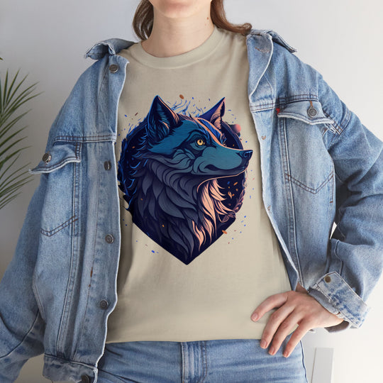 Lone Wolf Majesty T-shirt - Vibrant Wilderness