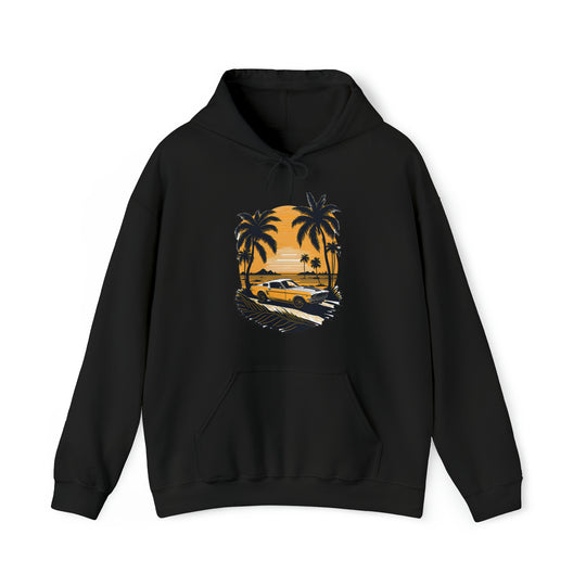 Vintage Car Unisex Hooded Sweatshirt - Wave Fusions