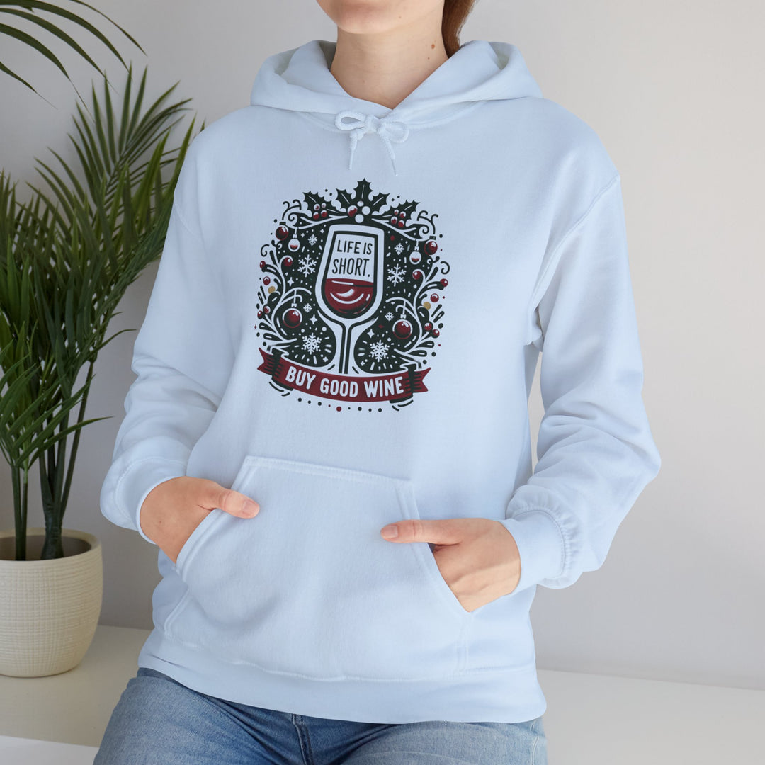 Buy Good Wine Unisex Hoodie - Wave Fusions