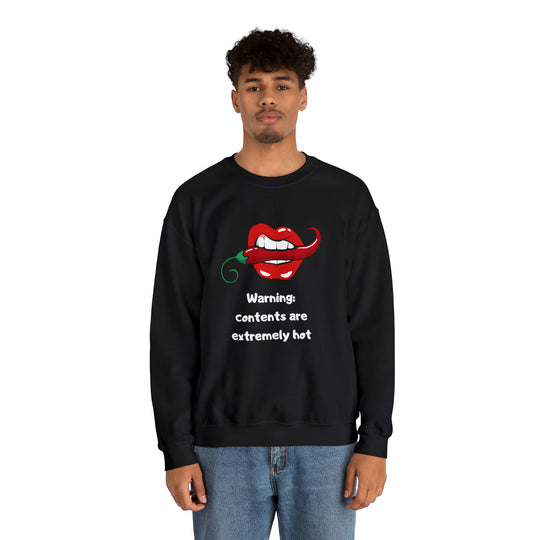 Warning Unisex Heavy Blend™ Crewneck Sweatshirt - Wave Fusions