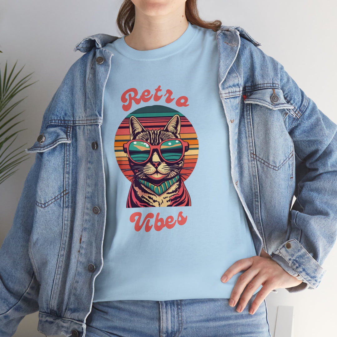 Cool Cat Retro Vibes T-Shirt  - Retro Radiance Edition