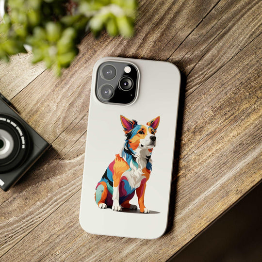 Sitting Dog Slim Phone Case