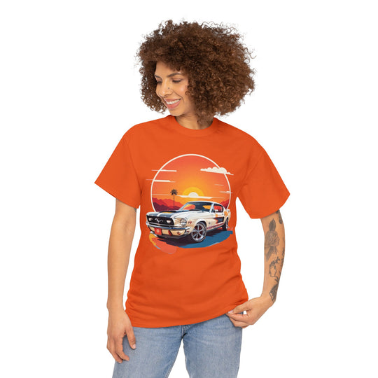 Sunset Muscle Car T-Shirt - Muscle Car Edition