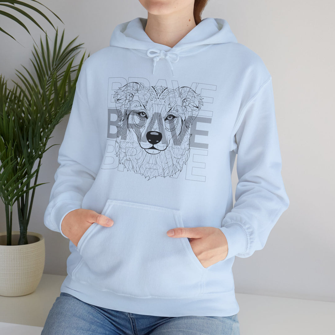 Brave Dog Tribal Canine Hoodie - Mythical Mutt