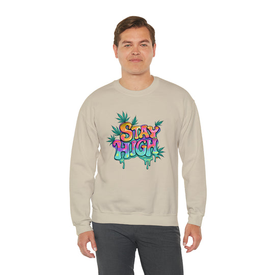 Stay High Unisex Heavy Blend™ Crewneck Sweatshirt - Wave Fusions