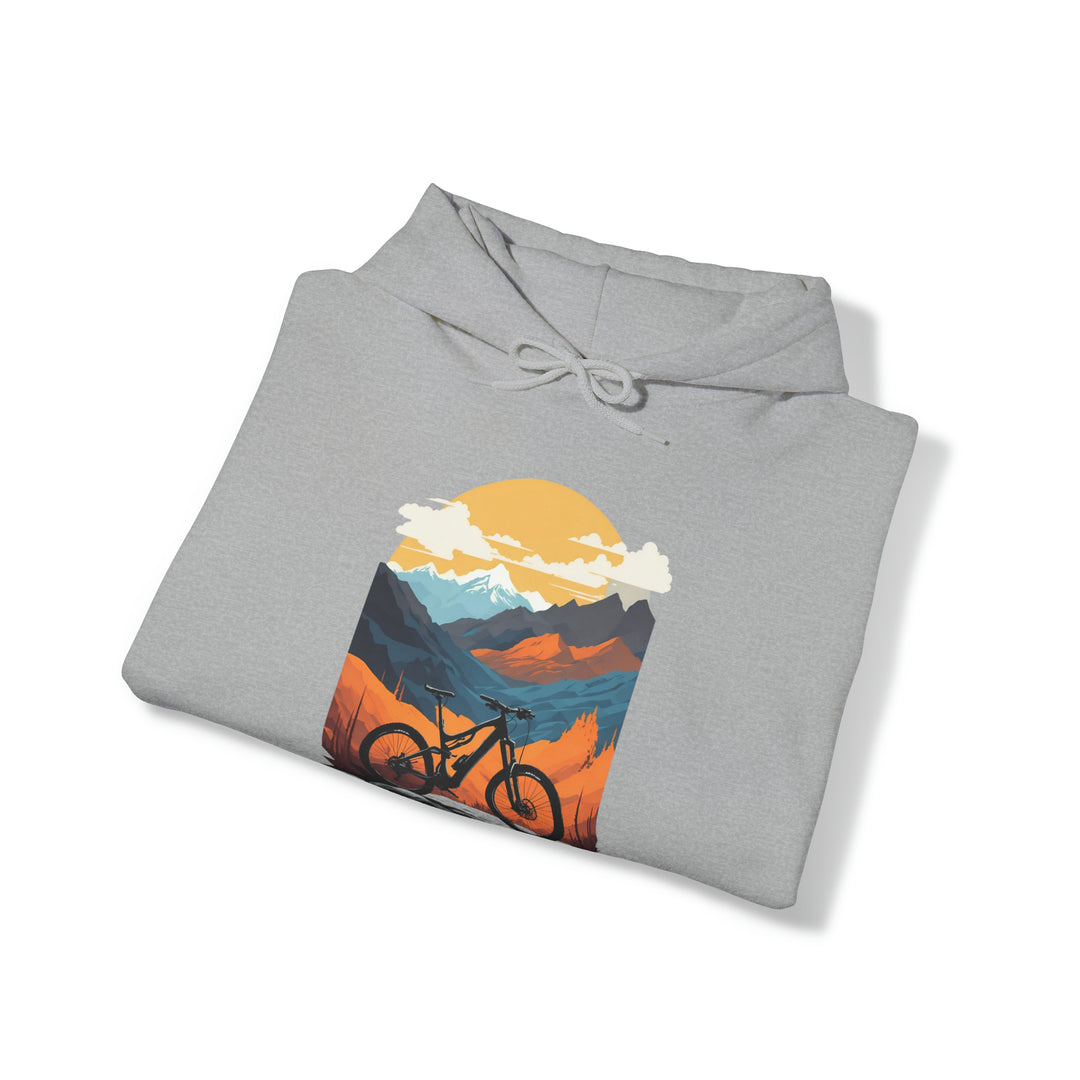 Mountain Bike Unisex Hoodie - Wave Fusions