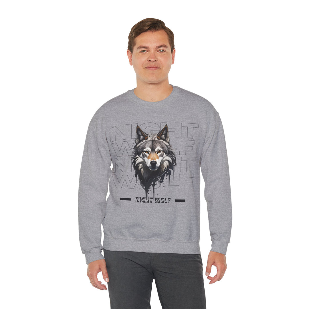 Lone Night Wolf Sweatshirt - After Dark Style