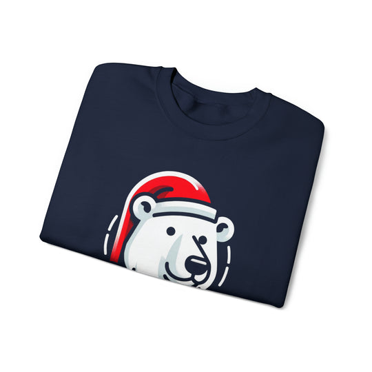 North Pole Bear Christmas Unisex Sweatshirt - Wave Fusions