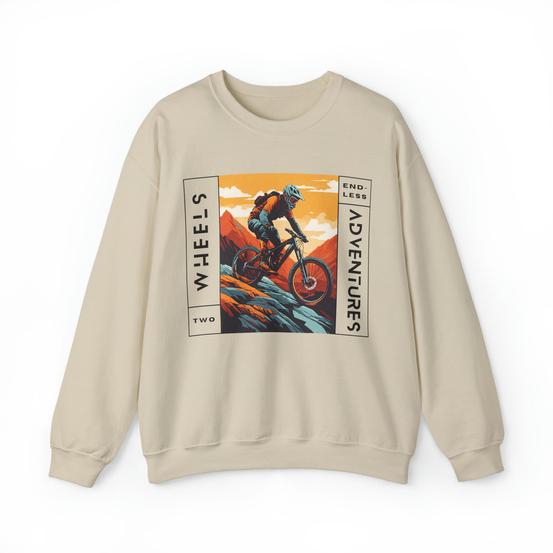 Two Wheels Endless Adventure Unisex Sweatshirt - Wave Fusions