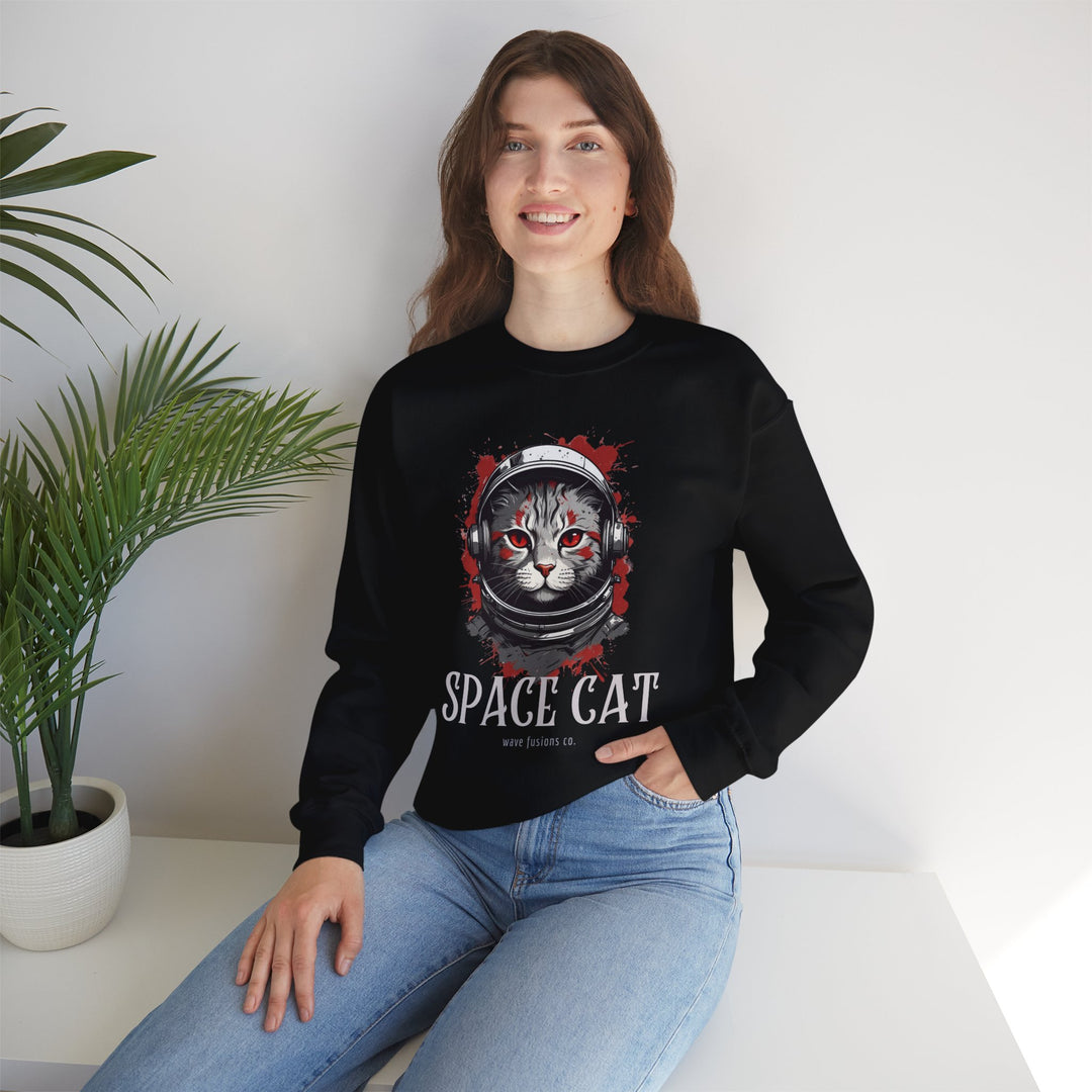 Cosmic Cat Spacewalk Astronaut Sweatshirt