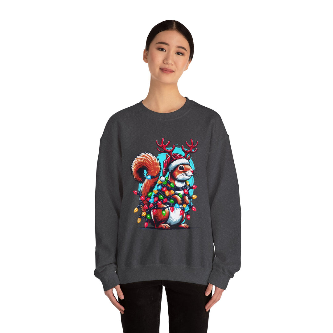 Christmas Squirrel Unisex Sweatshirt - Wave Fusions