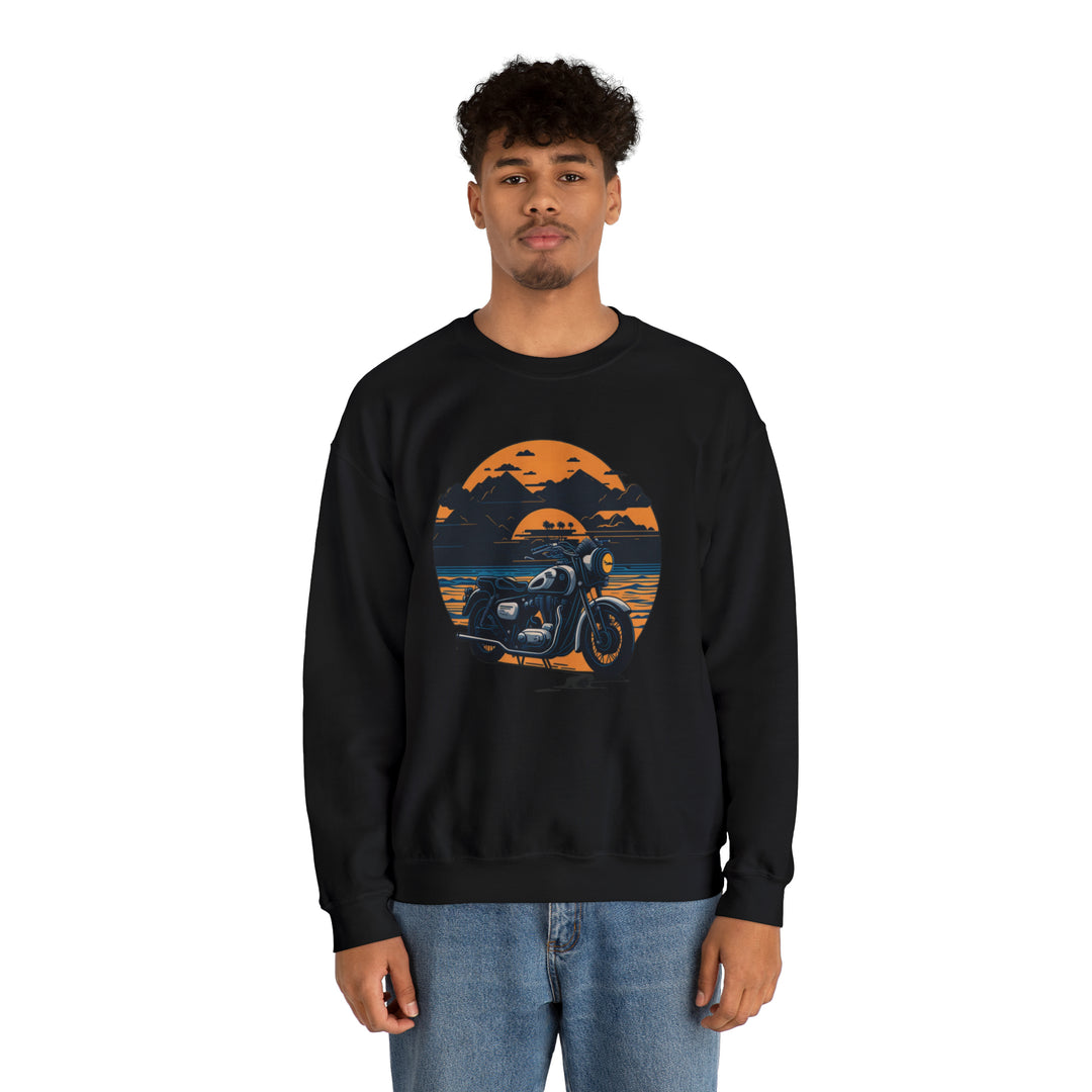 Vintage Bike Unisex Heavy Blend™ Crewneck Sweatshirt - Wave Fusions