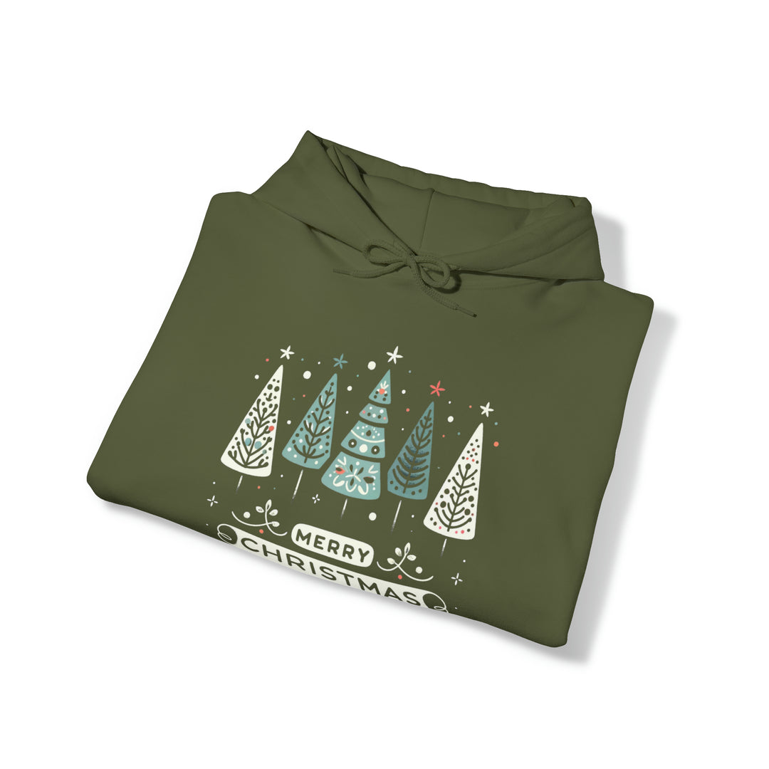 Folk Art Christmas Celebration Unisex Hoodie - Wave Fusions