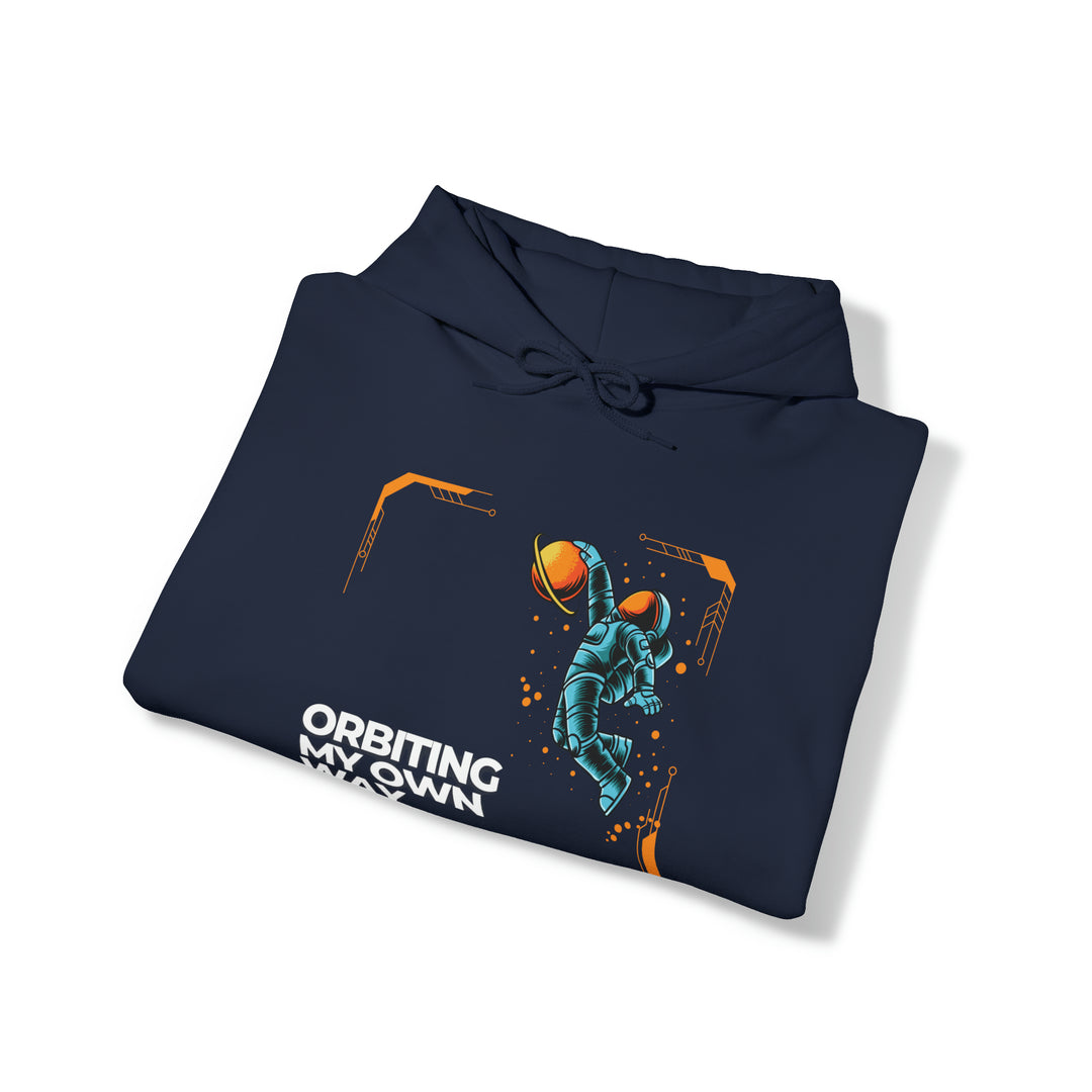 Orbiting My Own Way Unisex Hoodie - Wave Fusions