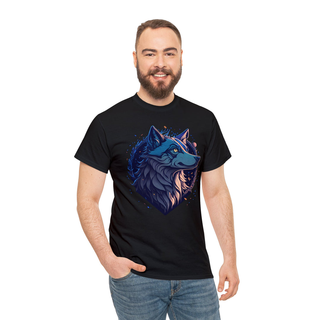 Lone Wolf Majesty T-shirt - Vibrant Wilderness