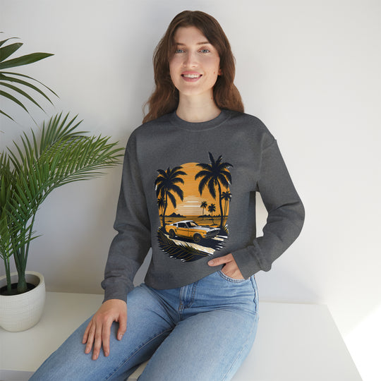 Vintage Car Unisex Heavy Blend Crewneck Sweatshirt - Wave Fusions