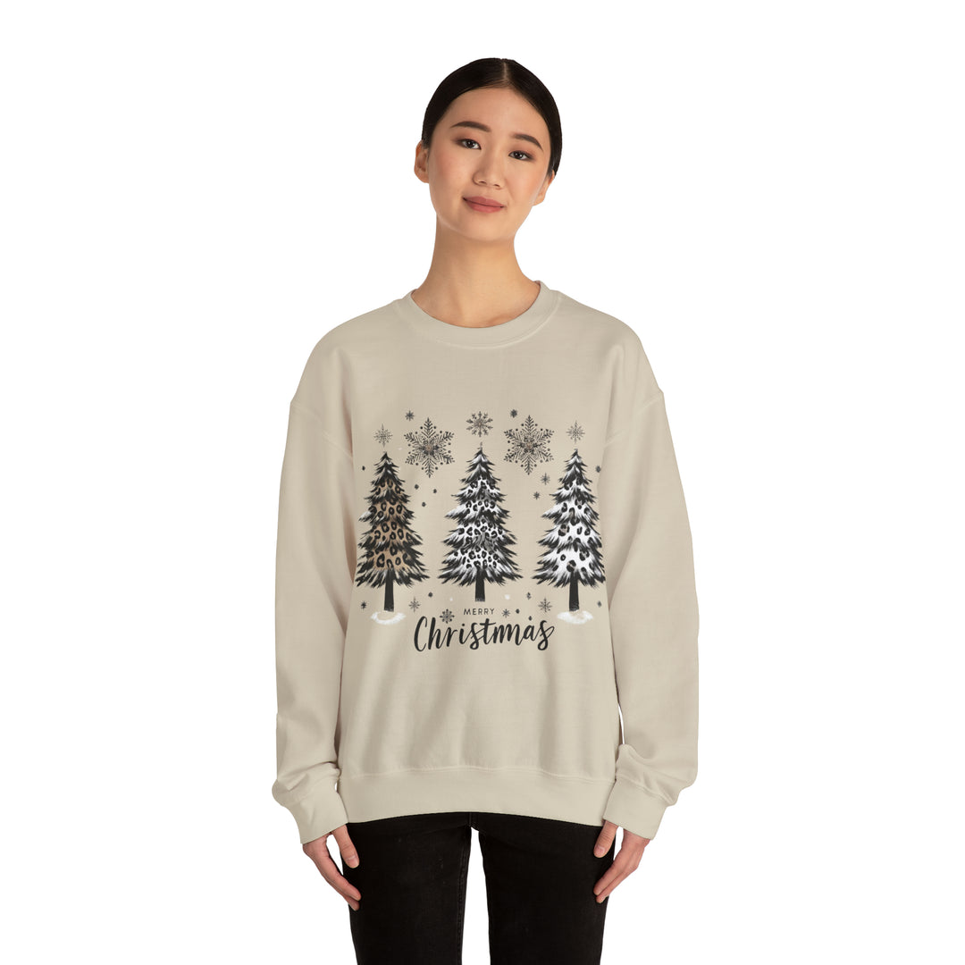 Snow Merry Christmas tree Unisex Sweatshirt - Wave Fusions