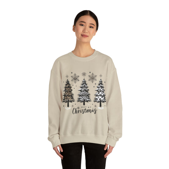 Snow Merry Christmas tree Unisex Sweatshirt - Wave Fusions