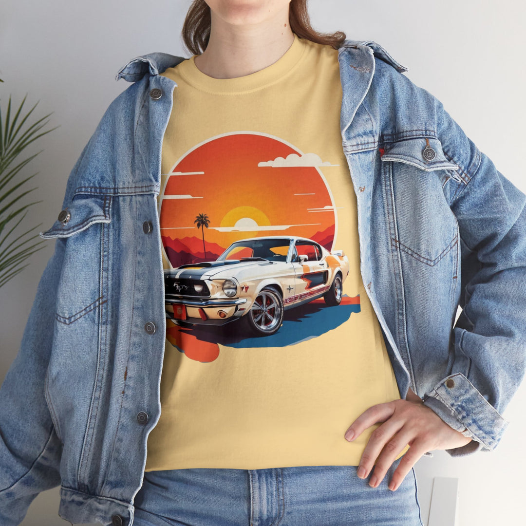 Sunset Muscle Car T-Shirt - Muscle Car Edition