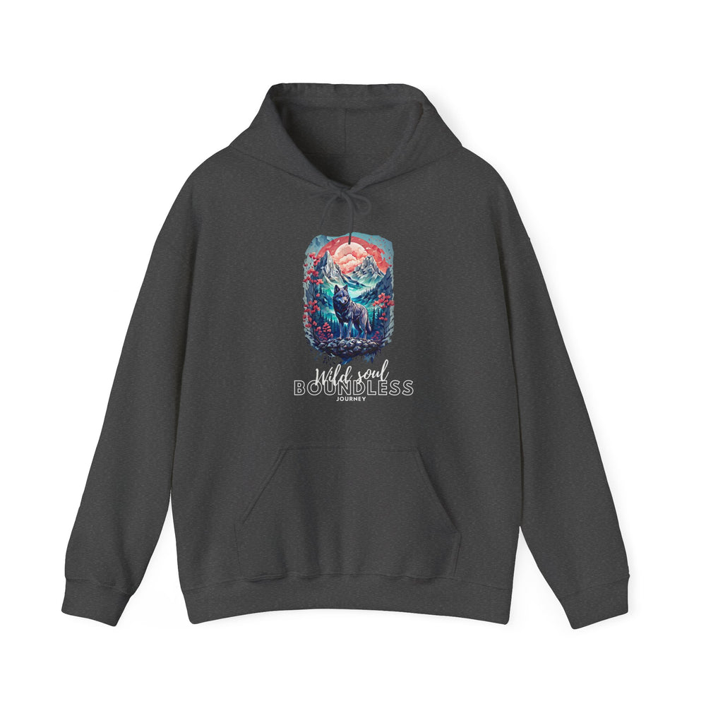 Wild Soul Endless Journey Hoodie - Mountain Wolf Spirit