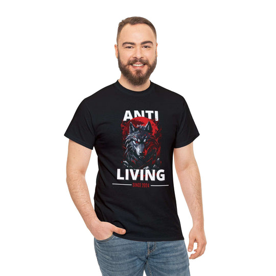 Anti-Living Wolf T-shirt - Dark Rebel Attire