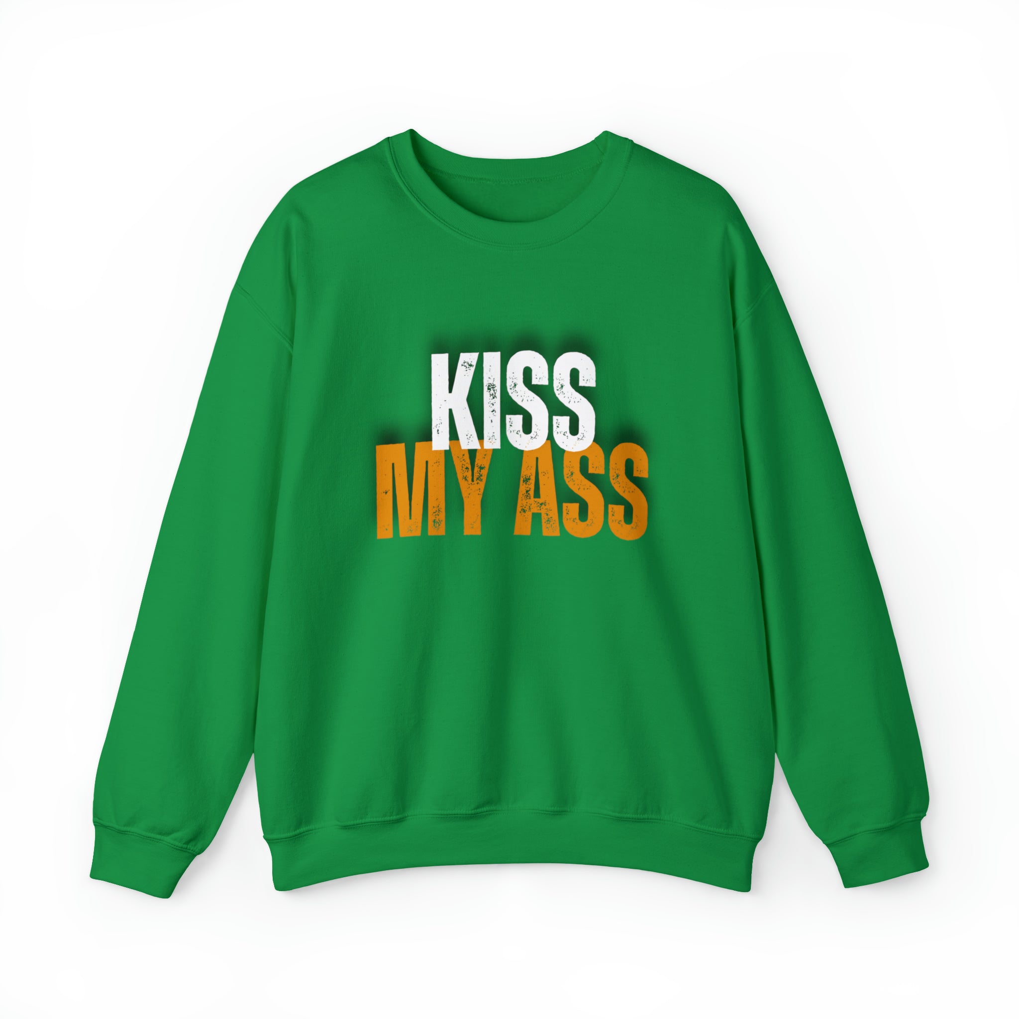 Kiss My Ass Unisex Heavy Blend™ Crewneck Sweatshirt - Wave Fusions