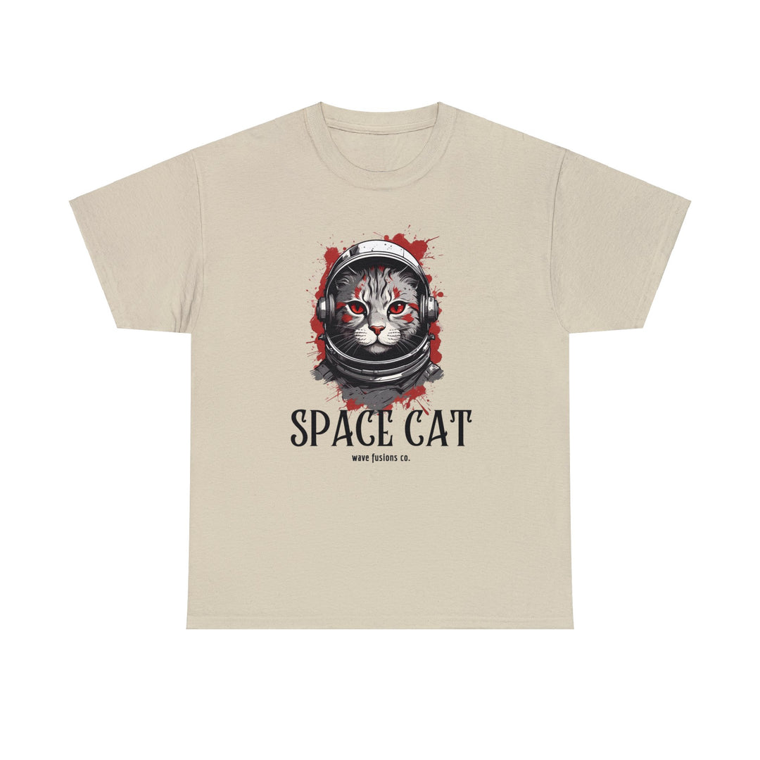 Cosmic Cat Spacewalk Astronaut T-shirt