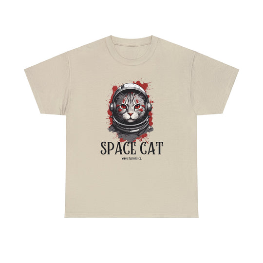 Cosmic Cat Spacewalk Astronaut T-shirt