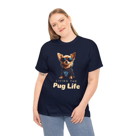 Pug Attitude T-shirt - Living The Pug Life