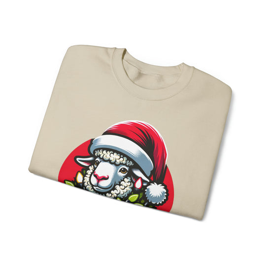 Sheep Christmas Lights Unisex Sweatshirt - Wave Fusions