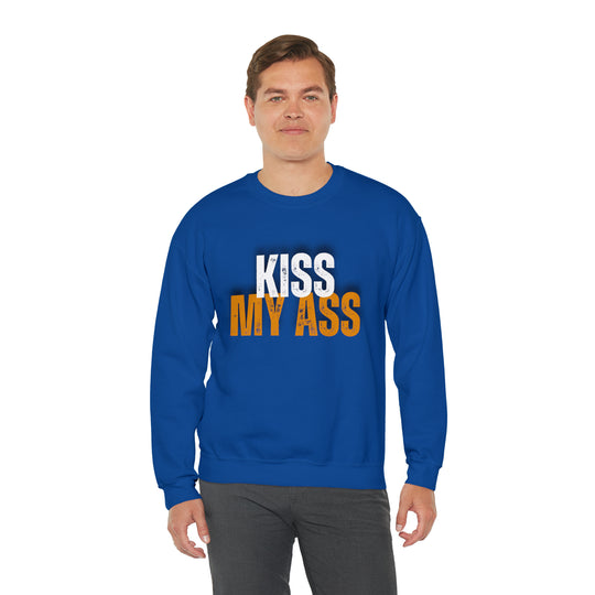 Kiss My Ass Unisex Heavy Blend™ Crewneck Sweatshirt - Wave Fusions