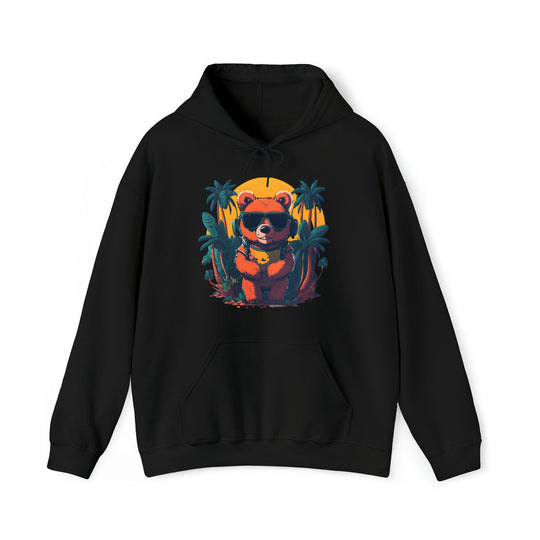 Brown Bear Heavy Blend™ Hooded Sweatshirt - Wave Fusions