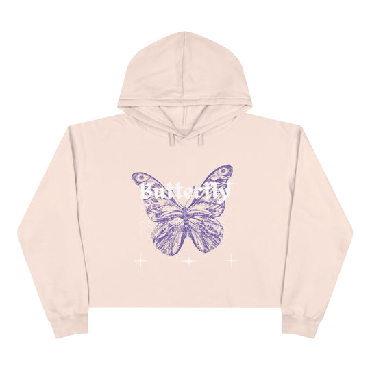 Butterfly Crop Hoodie - Wave Fusions