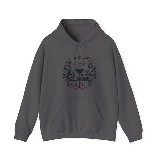 Wine, Dine And Shine Unisex Hoodie - Wave Fusions