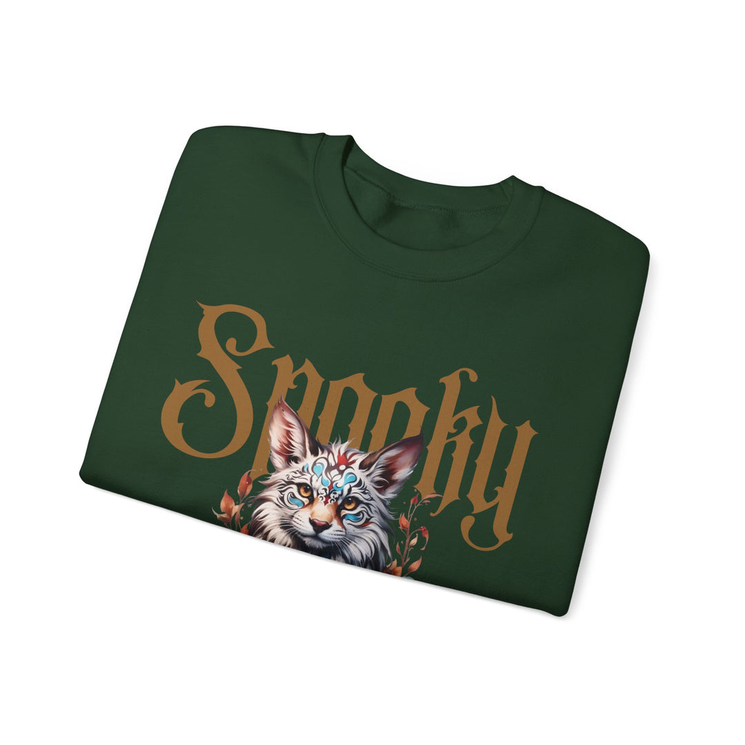 Spooky Club Floral Feline Cat Sweatshirt - Spooky Club Charm