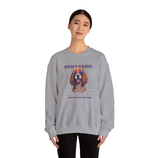 Don't Panic Just Follow The Flow Dog Sweatshirt - Chill Wear