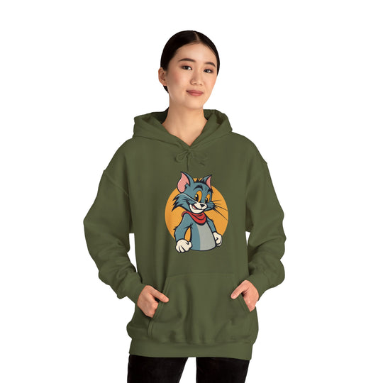 Tom Cat Grin Hoodie - Joyful Jumper