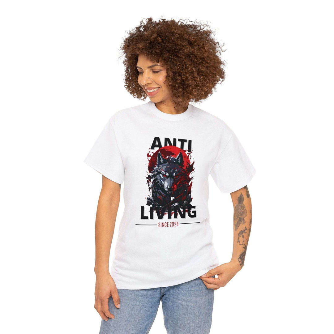 Anti-Living Wolf T-shirt - Dark Rebel Attire