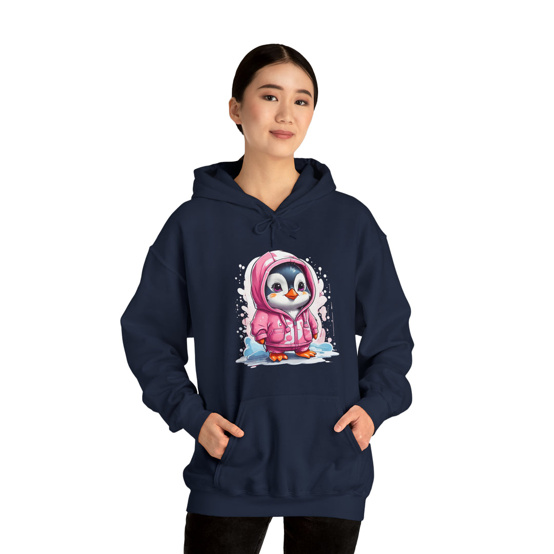 Penguin Unisex Heavy Blend™ Hooded Sweatshirt - Wave Fusions