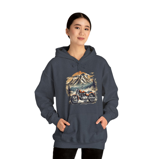 Highland Motorbike Unisex Hoodie - Wave Fusions