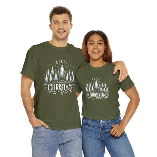 Midnight Magic Christmas Trees Unisex T Shirt