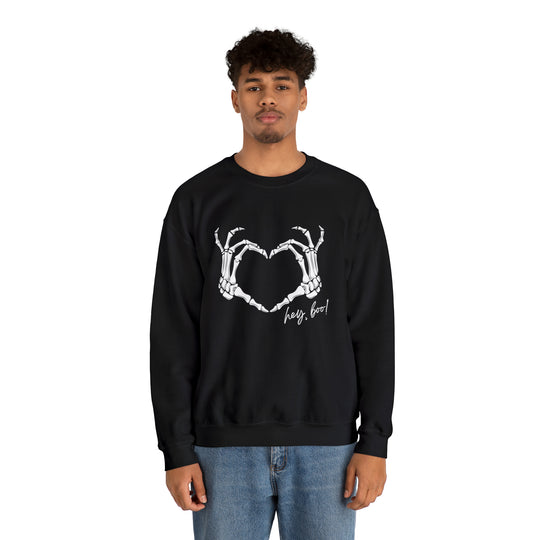 Hey Boo Unisex Heavy Blend™ Crewneck Sweatshirt - Wave Fusions