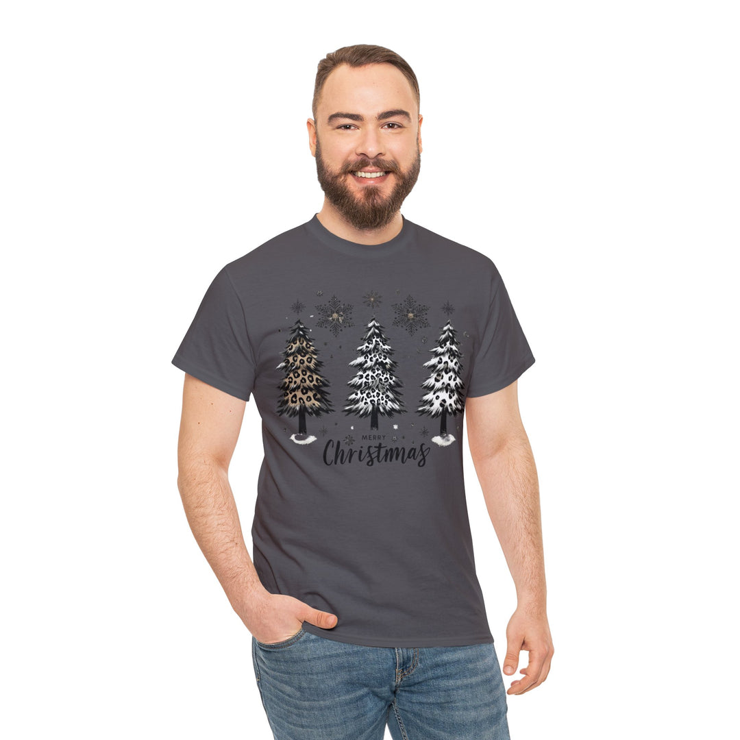 Snow Merry Christmas tree Unisex T Shirt - Wave Fusions