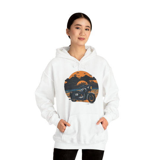 Vintage Bike Unisex Heavy Blend™ Hooded Sweatshirt - Wave Fusions