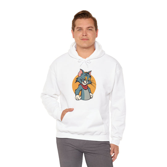 Tom Cat Grin Hoodie - Joyful Jumper