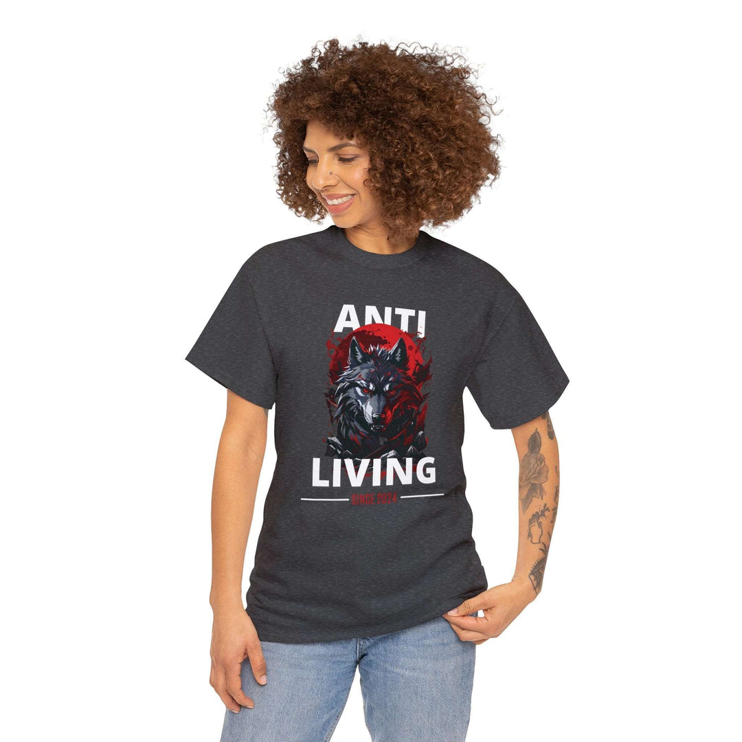 Anti-Living Wolf T-shirt - Dark Rebel Attire