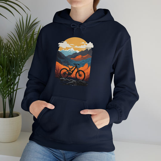 Mountain Bike Unisex Hoodie - Wave Fusions